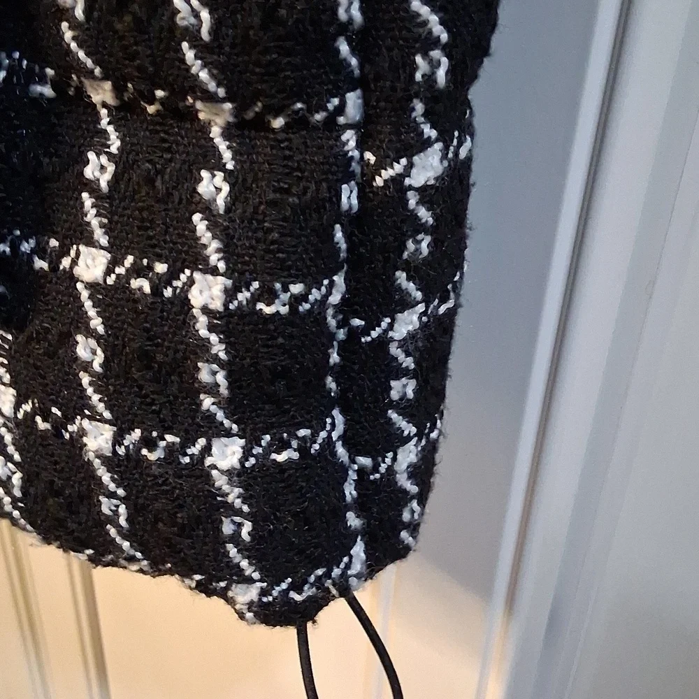 NWT Jason Wu Black & White Tweed Puffer - Picture 6 of 9